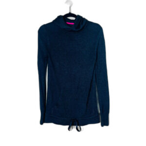 Lululemon Athletica Charcoal Gray Sweater Hooded Size 8 Pocket Wool Blend